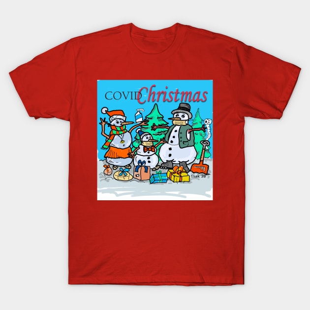 COVID Christmas T-Shirt by tlak